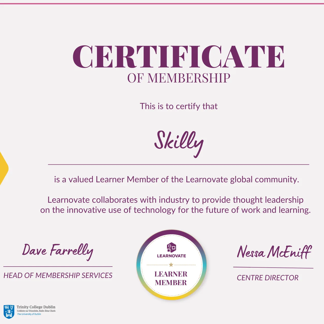 Skilly join Learnovate, A Global Edtech Research Community focussed on the Innovative use of Technology in Learning